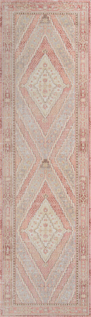 Momeni Isabella ISA-7 Machine Made Traditional Geometric Indoor Area Rug Pink 9'3" x 11'10" ISABEISA-7PNK93BA