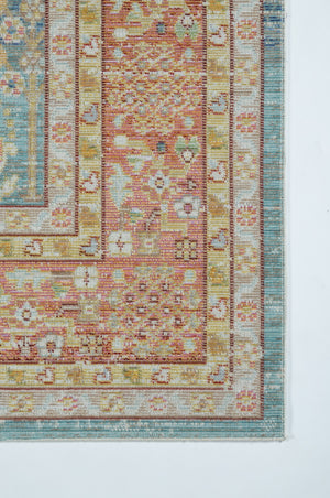 Momeni Isabella ISA-8 Machine Made Traditional Oriental Indoor Area Rug Blue 9'3" x 11'10" ISABEISA-8BLU93BA