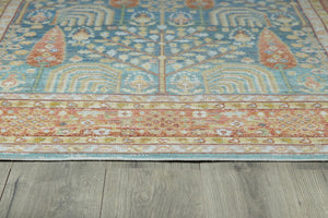 Momeni Isabella ISA-8 Machine Made Traditional Oriental Indoor Area Rug Blue 9'3" x 11'10" ISABEISA-8BLU93BA