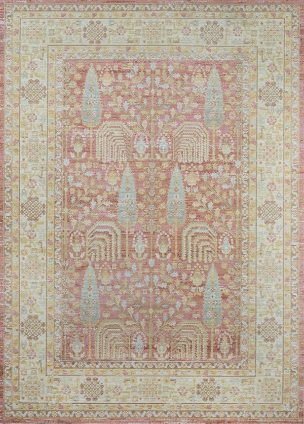 Momeni Isabella ISA-8 Machine Made Traditional Oriental Indoor Area Rug Pink 9'3" x 11'10" ISABEISA-8PNK93BA