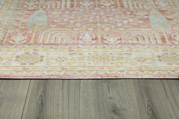 Momeni Isabella ISA-8 Machine Made Traditional Oriental Indoor Area Rug Pink 9'3" x 11'10" ISABEISA-8PNK93BA