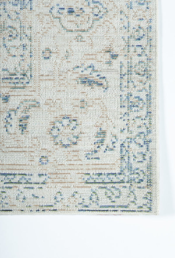 Momeni Isabella ISA10 Machine Made Traditional Medallion Indoor Area Rug Blue 9'3" x 11'10" ISABEISA10BLU93BA