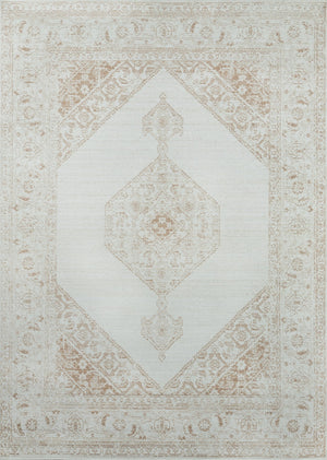Momeni Isabella ISA10 Machine Made Traditional Medallion Indoor Area Rug Brown 9'3" x 11'10" ISABEISA10BRN93BA