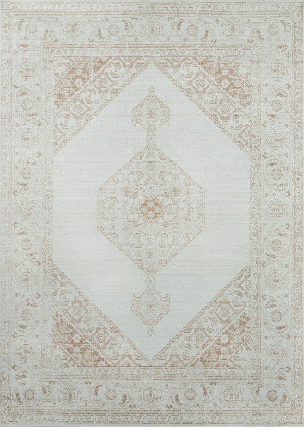 Momeni Isabella ISA10 Machine Made Traditional Medallion Indoor Area Rug Brown 9'3" x 11'10" ISABEISA10BRN93BA