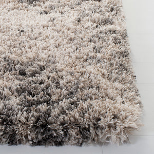 Iceland Shag 500 Iceland Shag 514 Shag & Flokati Power Loomed Polypropylene Pile Rug Cream / Grey