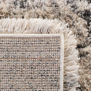 Iceland Shag 500 Iceland Shag 514 Shag & Flokati Power Loomed Polypropylene Pile Rug Cream / Grey