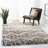 Iceland Shag 500 Iceland Shag 518 Shag & Flokati Power Loomed Polypropylene Pile Rug Cream / Grey