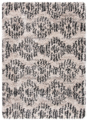 Iceland Shag 500 Iceland Shag 518 Shag & Flokati Power Loomed Polypropylene Pile Rug Cream / Grey