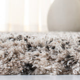 Iceland Shag 500 Iceland Shag 519 Shag & Flokati Power Loomed Polypropylene Pile Rug Cream / Grey