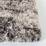 Iceland Shag 500 Iceland Shag 519 Shag & Flokati Power Loomed Polypropylene Pile Rug Cream / Grey