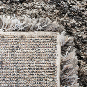 Iceland Shag 500 Iceland Shag 519 Shag & Flokati Power Loomed Polypropylene Pile Rug Grey / Dark Grey