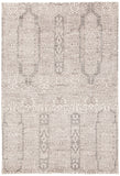 Chandra Rugs Isla 100% Wool Hand Knotted Contemporary Rug Grey/White 9' x 13'