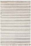 Chandra Rugs Isla 100% Wool Hand Knotted Contemporary Rug White/Grey 9' x 13'