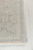 Chandra Rugs Isla 100% Wool Hand Knotted Contemporary Rug White/Blue/Grey 9' x 13'