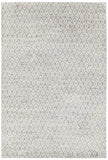 Chandra Rugs Isla 100% Wool Hand Knotted Contemporary Rug Grey/Blue 9' x 13'