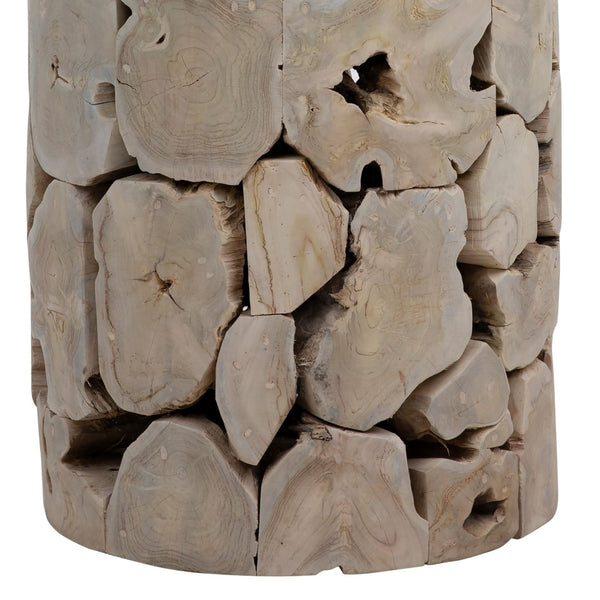 Dovetail Briar Round 60" Dining Table Teak Bleached IT8408B