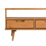 Walker Edison Ivy Mid-century Modern/Modern 48" 3-Drawer Solid Wood Coffee Table IVYL1KCA