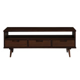 Walker Edison Ivy Mid-century Modern/Modern 48" 3-Drawer Solid Wood Coffee Table IVYL1KWT