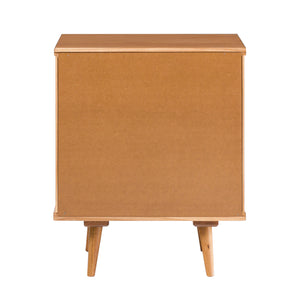 Walker Edison Ivy Mid-century Modern/Modern 20" 1-Drawer Solid Wood Side Table IVYL8KCA