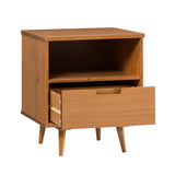 Walker Edison Ivy Mid-century Modern/Modern 20" 1-Drawer Solid Wood Side Table IVYL8KCA