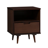 Walker Edison Ivy Mid-century Modern/Modern 20" 1-Drawer Solid Wood Side Table IVYL8KWT