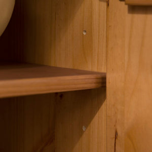 Walker Edison Ivy Mid-century Modern/Modern 60" 4-Door Solid Wood TV Stand IVYM3FCA