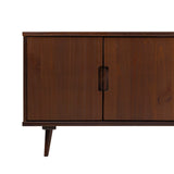 Walker Edison Ivy Mid-century Modern/Modern 60" 4-Door Solid Wood TV Stand IVYM3FWT