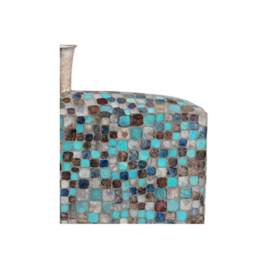 Moe's Home Azul Mosaic Vase Low