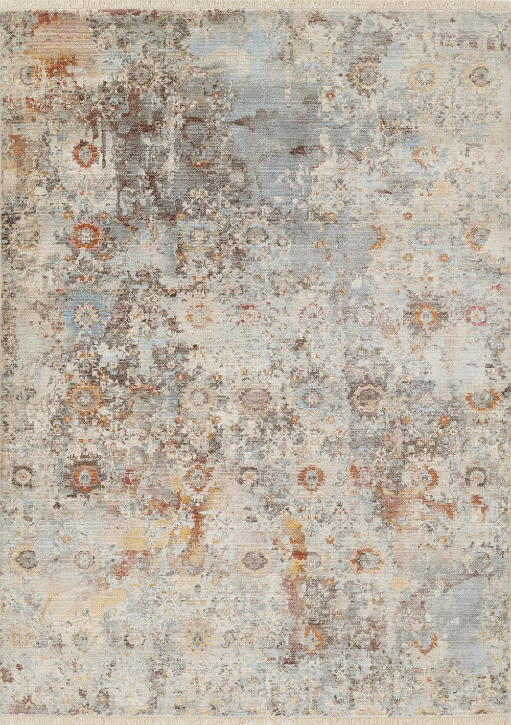 Momeni Izmir IZ-01 Machine Made Traditional Distressed Design Indoor Area Rug Multi 9' x 12' IZMIRIZ-01MTI90C0