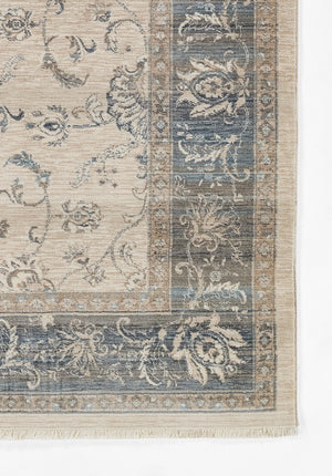 Momeni Izmir IZ-02 Machine Made Traditional Oriental Indoor Area Rug Blue 9' x 12' IZMIRIZ-02BLU90C0