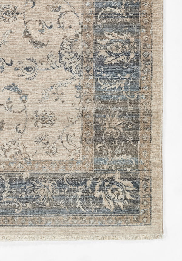 Momeni Izmir IZ-02 Machine Made Traditional Oriental Indoor Area Rug Blue 9' x 12' IZMIRIZ-02BLU90C0