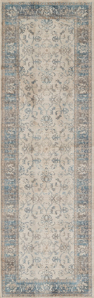 Momeni Izmir IZ-02 Machine Made Traditional Oriental Indoor Area Rug Blue 9' x 12' IZMIRIZ-02BLU90C0