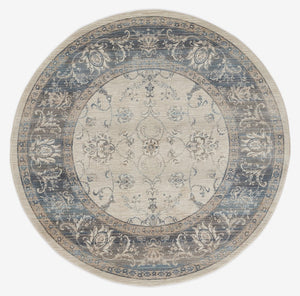Momeni Izmir IZ-02 Machine Made Traditional Oriental Indoor Area Rug Blue 9' x 12' IZMIRIZ-02BLU90C0