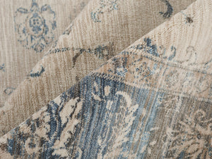 Momeni Izmir IZ-02 Machine Made Traditional Oriental Indoor Area Rug Blue 9' x 12' IZMIRIZ-02BLU90C0