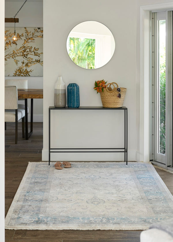 Momeni Izmir IZ-02 Machine Made Traditional Oriental Indoor Area Rug Blue 9' x 12' IZMIRIZ-02BLU90C0