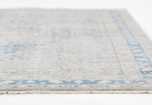 Momeni Izmir IZ-03 Machine Made Traditional Medallion Indoor Area Rug Blue 9' x 12' IZMIRIZ-03BLU90C0