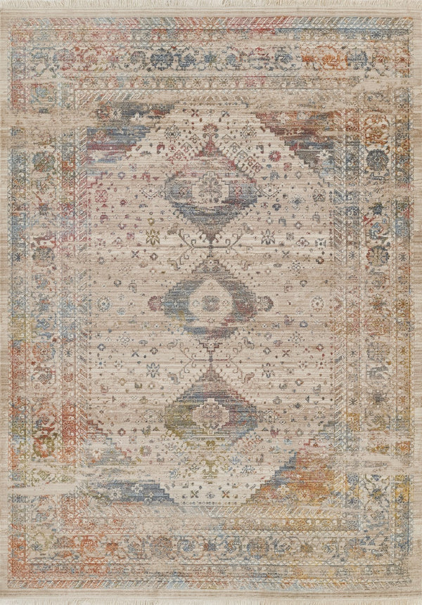 Momeni Izmir IZ-04 Machine Made Traditional Medallion Indoor Area Rug Multi 9' x 12' IZMIRIZ-04MTI90C0