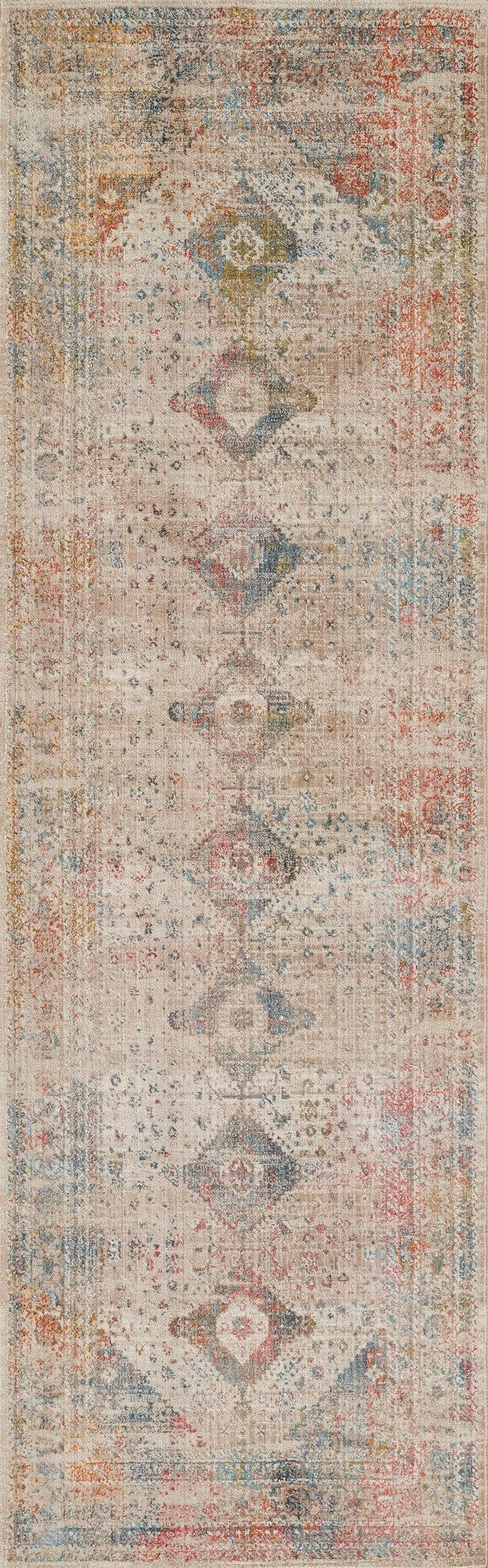 Momeni Izmir IZ-04 Machine Made Traditional Medallion Indoor Area Rug Multi 9' x 12' IZMIRIZ-04MTI90C0