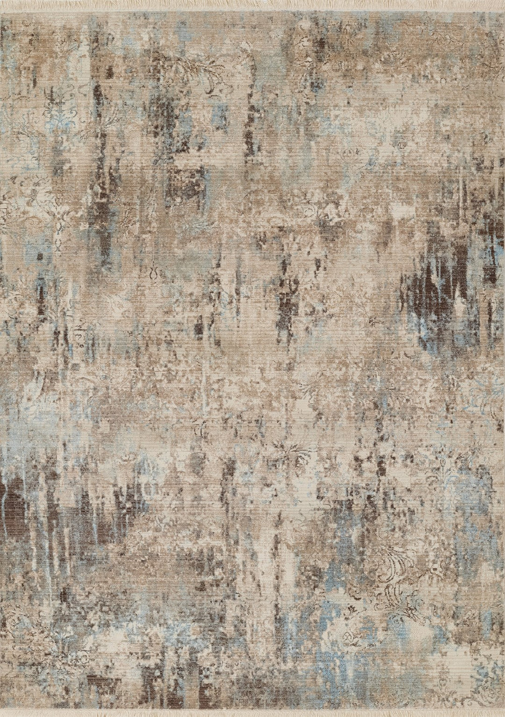 Momeni Izmir IZ-05 Machine Made Traditional Abstract Indoor Area Rug Blue 9' x 12' IZMIRIZ-05BLU90C0