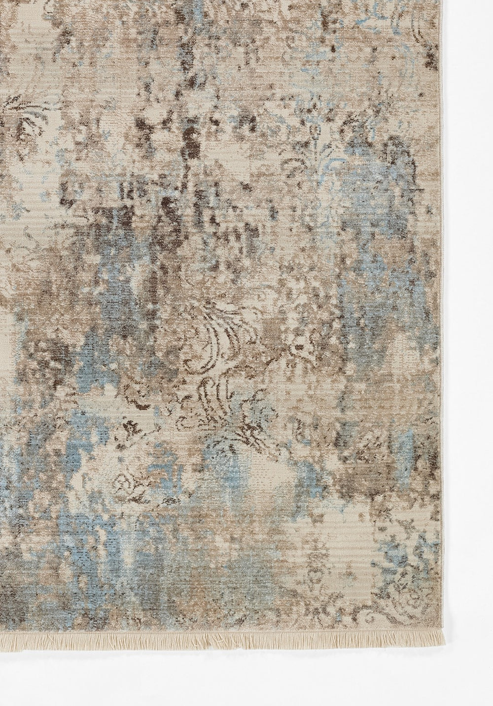 Momeni Izmir IZ-05 Machine Made Traditional Abstract Indoor Area Rug Blue 9' x 12' IZMIRIZ-05BLU90C0
