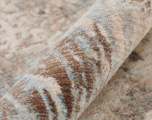 Momeni Izmir IZ-05 Machine Made Traditional Abstract Indoor Area Rug Blue 9' x 12' IZMIRIZ-05BLU90C0