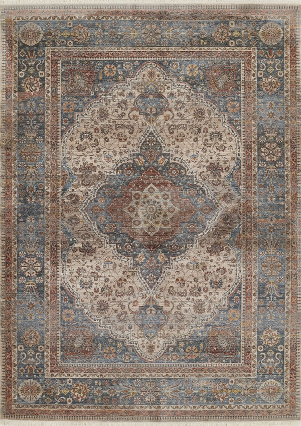 Momeni Izmir IZ-06 Machine Made Traditional Medallion Indoor Area Rug Multi 9' x 12' IZMIRIZ-06MTI90C0