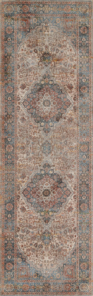 Momeni Izmir IZ-06 Machine Made Traditional Medallion Indoor Area Rug Multi 9' x 12' IZMIRIZ-06MTI90C0