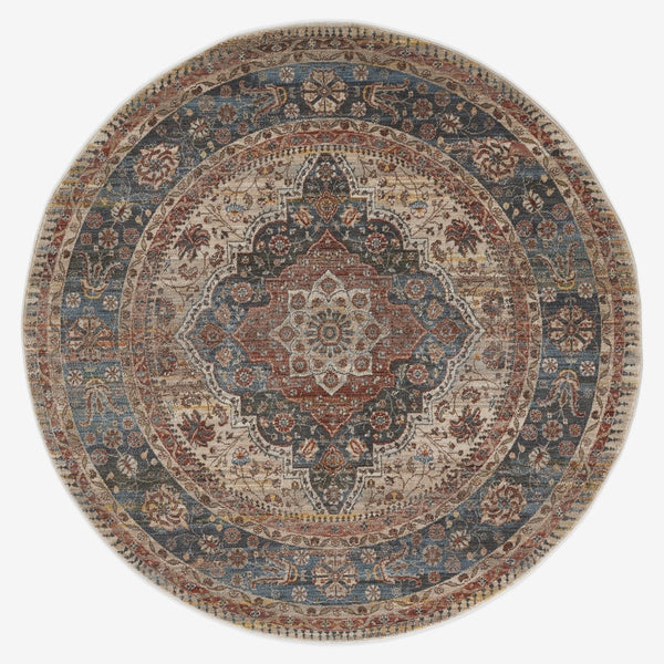 Momeni Izmir IZ-06 Machine Made Traditional Medallion Indoor Area Rug Multi 9' x 12' IZMIRIZ-06MTI90C0