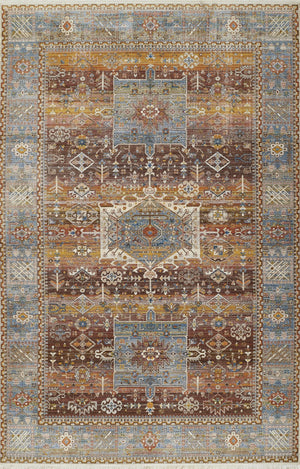 Momeni Izmir IZ-07 Machine Made Traditional Medallion Indoor Area Rug Multi 9' x 12' IZMIRIZ-07MTI90C0