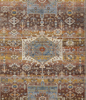 Momeni Izmir IZ-07 Machine Made Traditional Medallion Indoor Area Rug Multi 9' x 12' IZMIRIZ-07MTI90C0