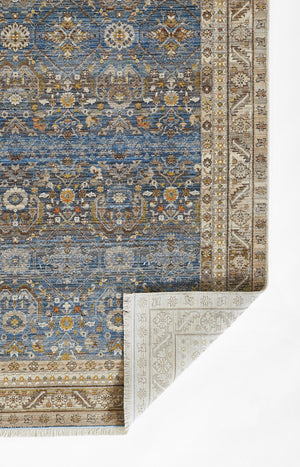 Momeni Izmir IZ-08 Machine Made Traditional Oriental Indoor Area Rug Blue 9' x 12' IZMIRIZ-08BLU90C0