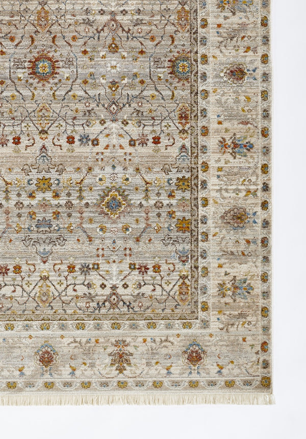 Momeni Izmir IZ-09 Machine Made Traditional Oriental Indoor Area Rug Grey 9' x 12' IZMIRIZ-09GRY90C0