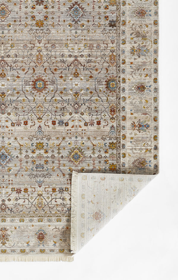 Momeni Izmir IZ-09 Machine Made Traditional Oriental Indoor Area Rug Grey 9' x 12' IZMIRIZ-09GRY90C0