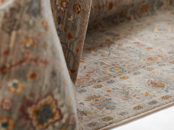 Momeni Izmir IZ-09 Machine Made Traditional Oriental Indoor Area Rug Grey 9' x 12' IZMIRIZ-09GRY90C0